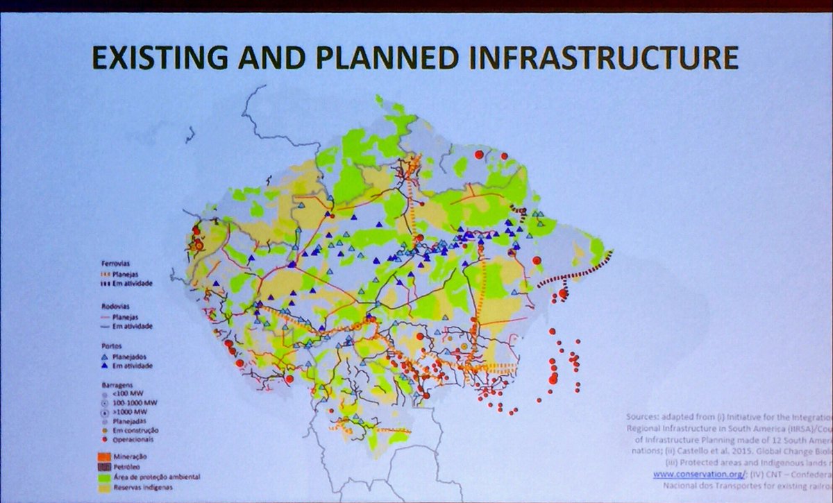 Prf Carlos Nobre speaks at the #sustainableinfrastructure Conference in Lima about the point of no return for the Amazon, and give us a glance of a new model based of forest and people.  @BIDCambioClima <a href="/nature_org/">The Nature Conservancy</a>