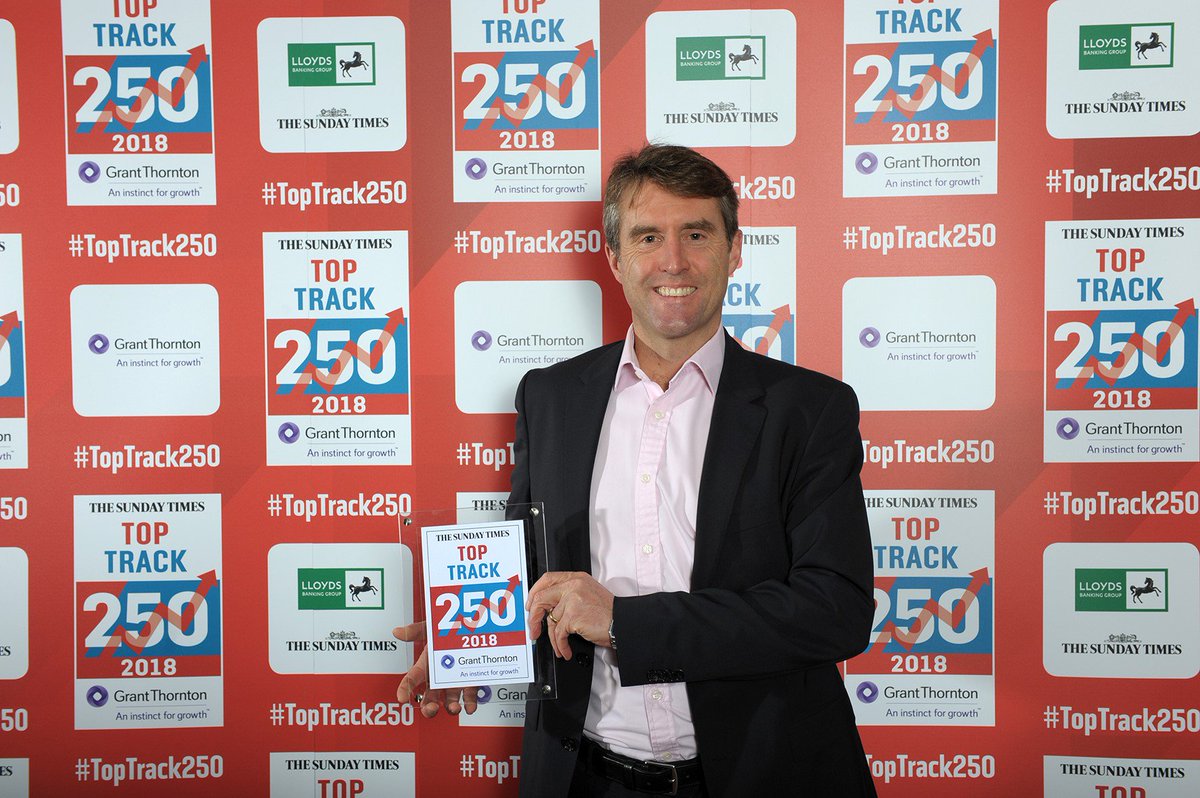 Fantastic evening at The @ST_FastTrack #TopTrack250 awards dinner. Here’s our Chief Digital Officer Nathan Marke with our accolade for ranking second overall in the list of Britain’s top private businesses. Read: okt.to/1awkTe