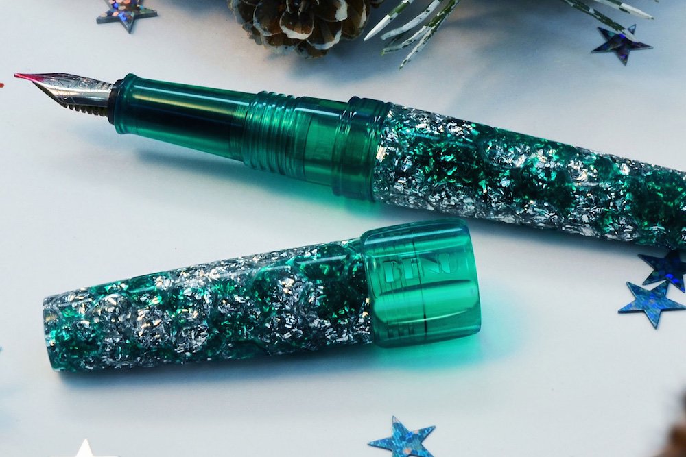 BENU Hexagon Collection New Year Limited Edition Green Fountain Pen 