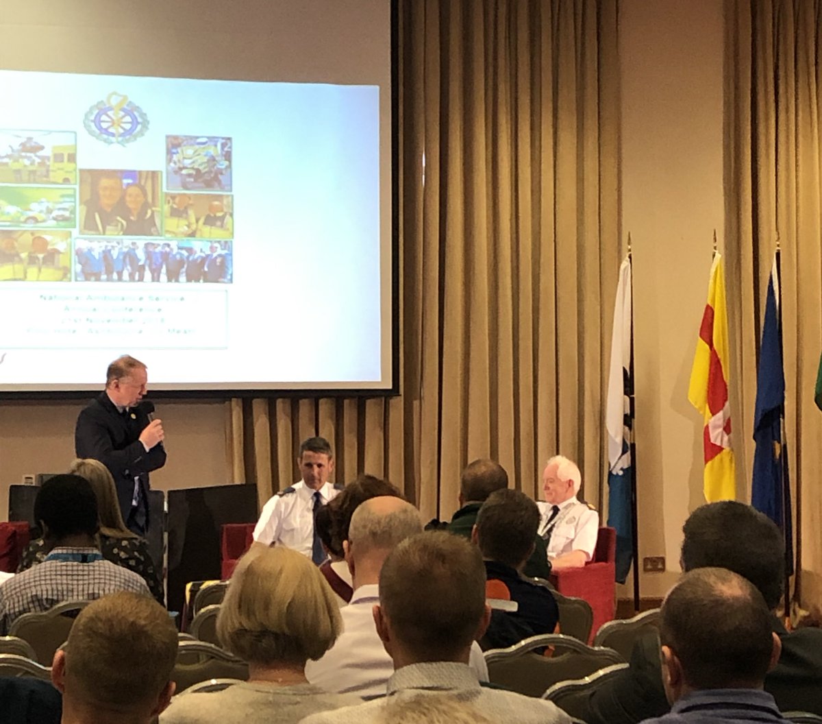 I can tell you about 55 ZW, an ambulance we had in Maynooth #NASConf18 such a man with so many memories and how the service has changed <a href="/lawrence_kenna/">Lawrence Kenna</a> <a href="/AmbulanceNAS/">National Ambulance Service 🇮🇪🚑</a>