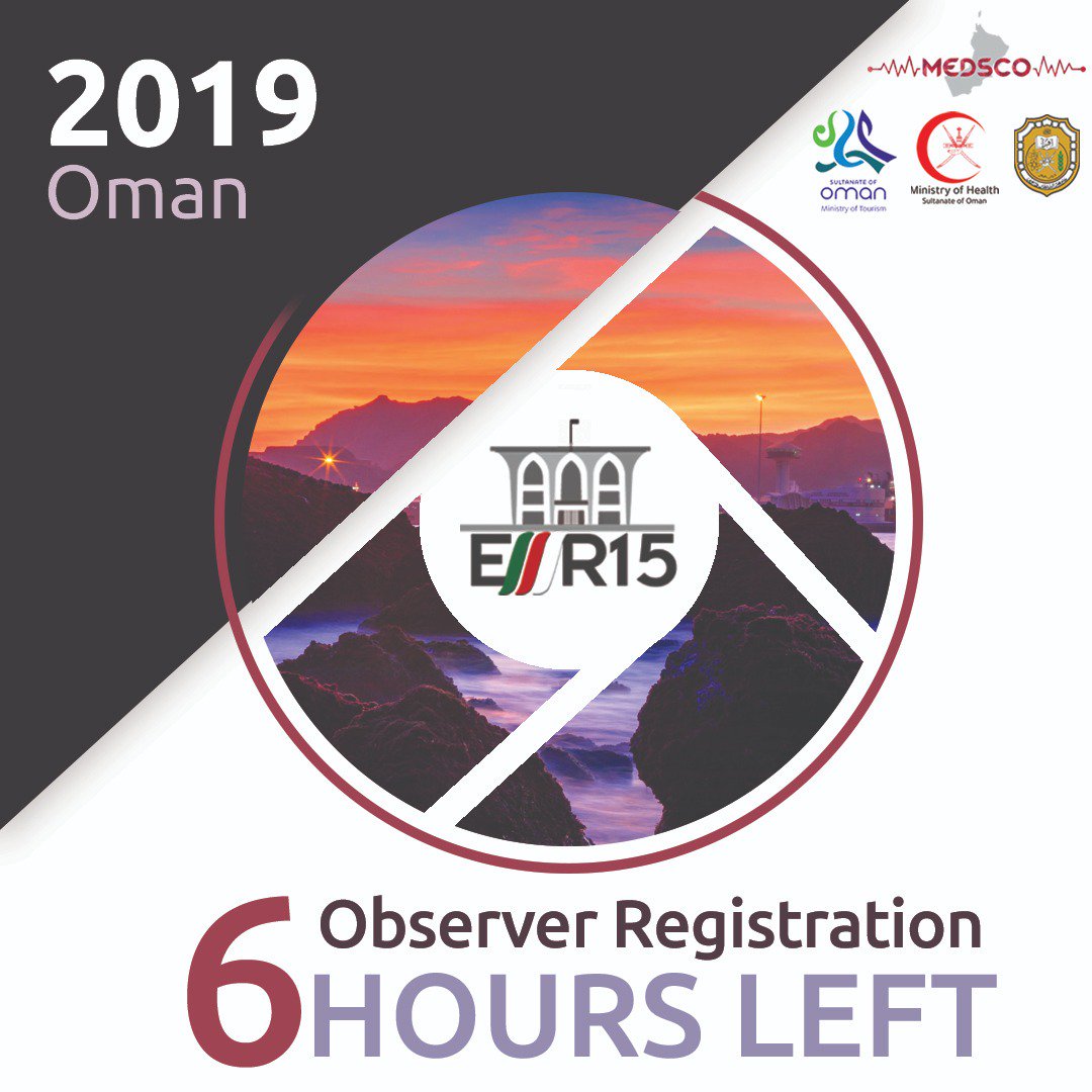 Emr15Oman's tweet photo. Last day to register! Don’t miss the chance! 😍🔥💫

📍Late EMR registration link:
https://t.co/dRm5xELoXV
📍Pre-EMR registration link:
https://t.co/nnpGIjnCVo

#EMR15Oman #حياكم #Biggest_EMR_Ever #EMR15 #Best_EMR #IFMSA https://t.co/Sk3XYKeLND