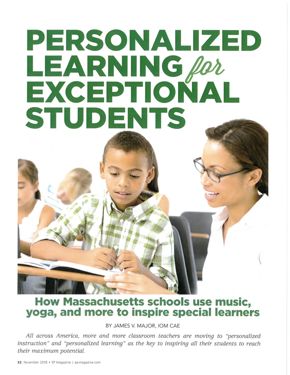 maaps766's tweet photo. Good Morning! In this month's edition of Exceptional Parent Magazine, maaps Executive Director Jim Major has an article about "Personalized Learning for Exceptional Students". It highlights just some of the great work being done by our member schools. #imincluded https://t.co/dNSpkRcUyb