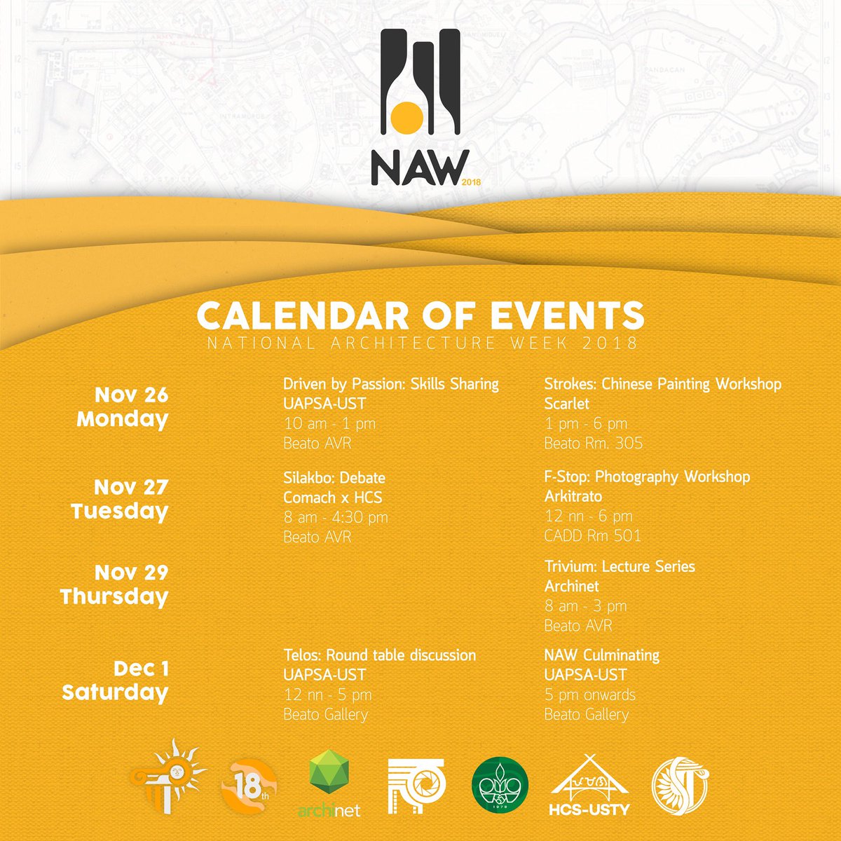 uapsaust's tweet photo. What's #uapSUP fam! ๐ Itโs that time of year again!
National Architecture Week 2018 is just around the corner! Stay tuned, and brace yourself for the spectacular week ahead! โ๏ธ
#NAW2018
#IgnitingAbilities
#SeeYOUapsa https://t.co/bEiUCKNUg8