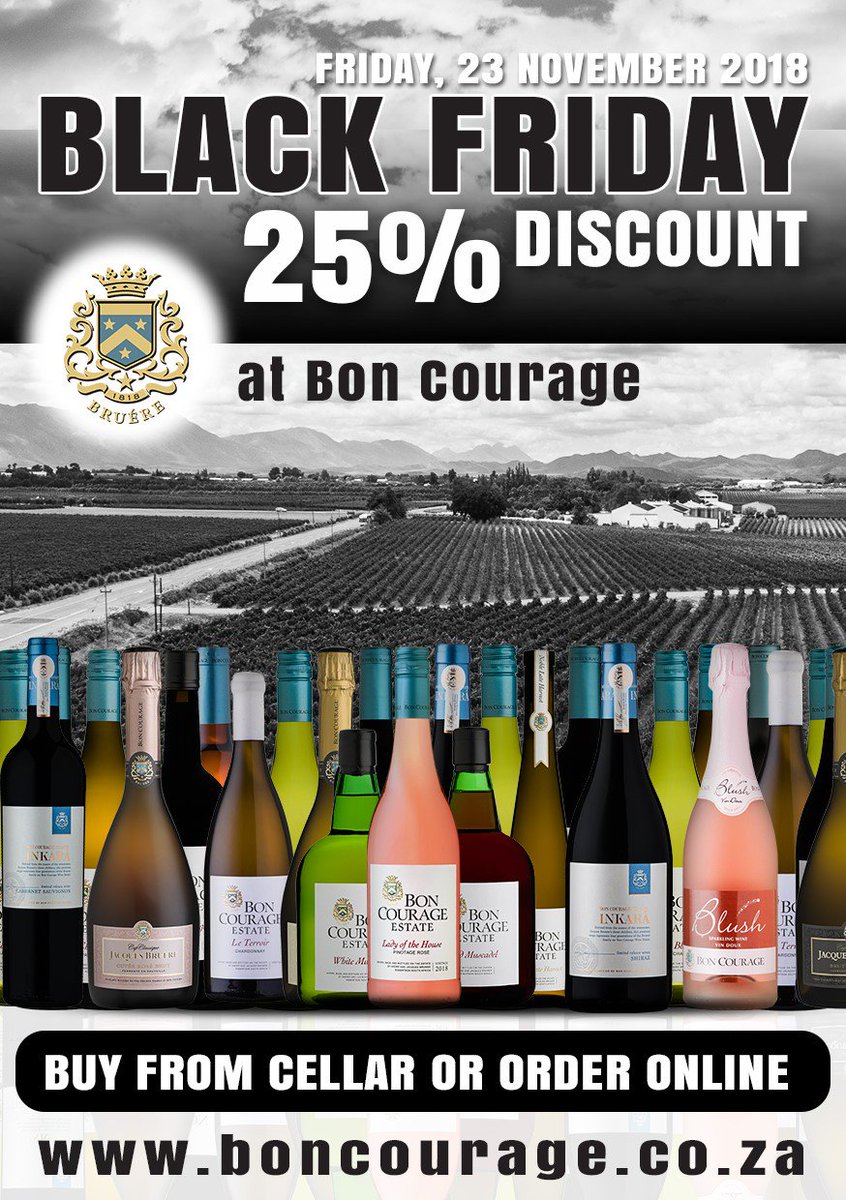XOrdinaryWomen's tweet photo. Black Friday special from our Beverage Sponsors @BonCourageWines.
Here is your opportunity to get these award-winning wines at great prices!
Buy from their cellar or order online - https://t.co/VFObkEdppj #BlackFriday https://t.co/JFWjha3XSN