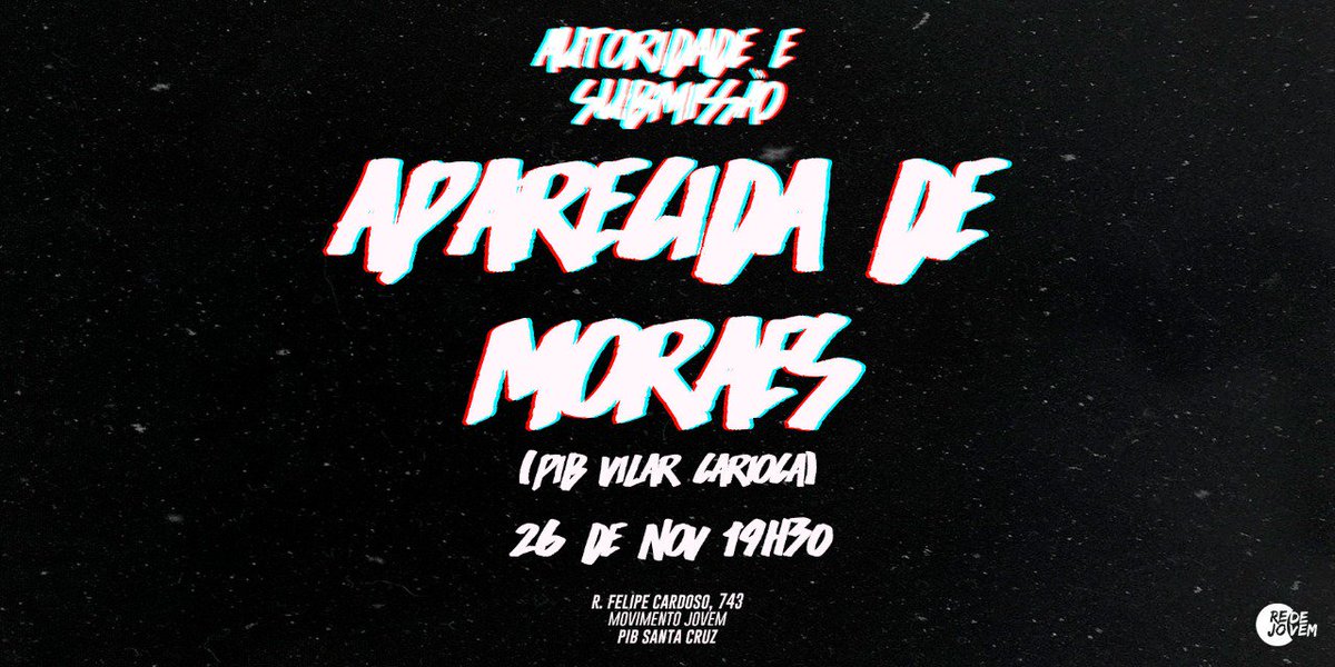SomosDeepofc's tweet photo. Eeeeeeeeeh segunda é dia de Movimento Jovem!! O ultimo culto com o tema de autoridade e submissão!

Com a Aparecida de Moraes trazendo a palavra!

Vocês não podem perder!

É segunda, dia 26 de novembro as 19:30h!

#somosdeep 
#vemcomarede
#keepdiving https://t.co/BN17j2QlME