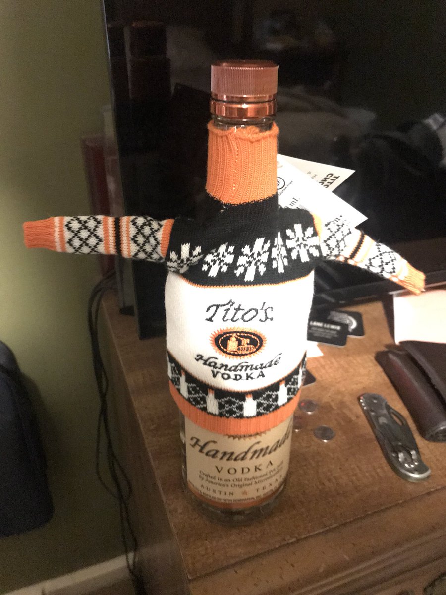 Happy blackout Wednesday. Remember, don’t just pack it! Wear your jacket tonight! 
#TitosHandmadeVodka
#Titos #sponsored #ad