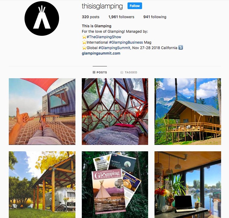 DYK...
 
We've teamed up with  &amp; International #Glamping Business Magazine on <a href="/instagram/">Instagram</a> to share even more amazing Glamping pics. 

Search IG for 'thisisglamping' - Follow the teepee 👀 ➡️ow.ly/6OZj30l4tJJ
  
#thisisglamping #glamping #inspiration
