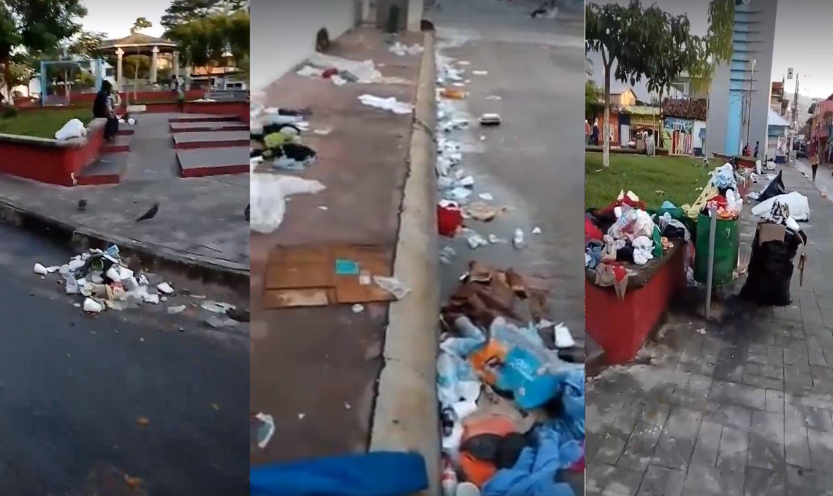 LaMegaAtl's tweet photo. LA “CARAVANA DE MIGRANTES” DEJA UN COCHINERO EN MÉXICO, mira el vídeo aquí >> https://t.co/uAjEbr1bBR https://t.co/Pw1DeU6DP3
