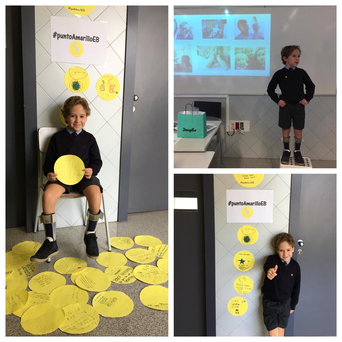 MiravallesRedin's tweet photo. DÍA MUNDIAL DE LA ESPINA BÍFIDA. Hoy José, alumno de 4° de primaria, ha explicado a sus compañeros como es vivir con espina bífida. ¡Gran ejemplo de superación para todos! ¡Gracias José!
#puntoAmarilloEB #anpheb https://t.co/69vJELZ5vt