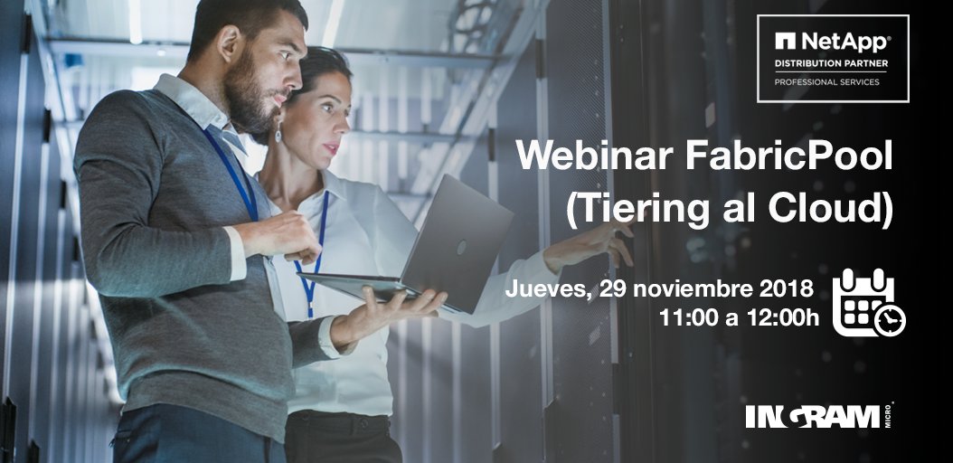 IngramMicroES's tweet photo. #IngramWebinar:
Descubre FabricPool, la solución de NetApp que te permite subir parte de tus datos al Cloud de una manera rápida y sencilla. Impartido por nuestro ingeniero pre venta Rubén Tomás Rodríguez.
¡Regístrate ahora!
https://t.co/kKcsUyjzNx
#NetApp #FabricPool https://t.co/wBxXfyCfQP