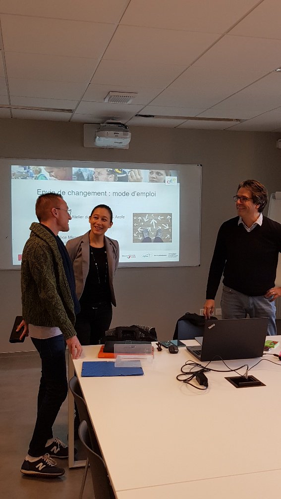 MartineRolland's tweet photo. Ce matin Atelier #enviedechanger : mode d’emploi dans le cadre du partenariat @uniformation_ Nouvelle aquitaine,
@FongecifNA , @Unifaf_NA ,@Apec_NA ,@fafseacom, @Afdas, #FATT, #conseilenévolutionprofessionnelle dans les locaux de @capmetiers.
Merci à tous les participants https://t.co/yO5kG3jUvZ