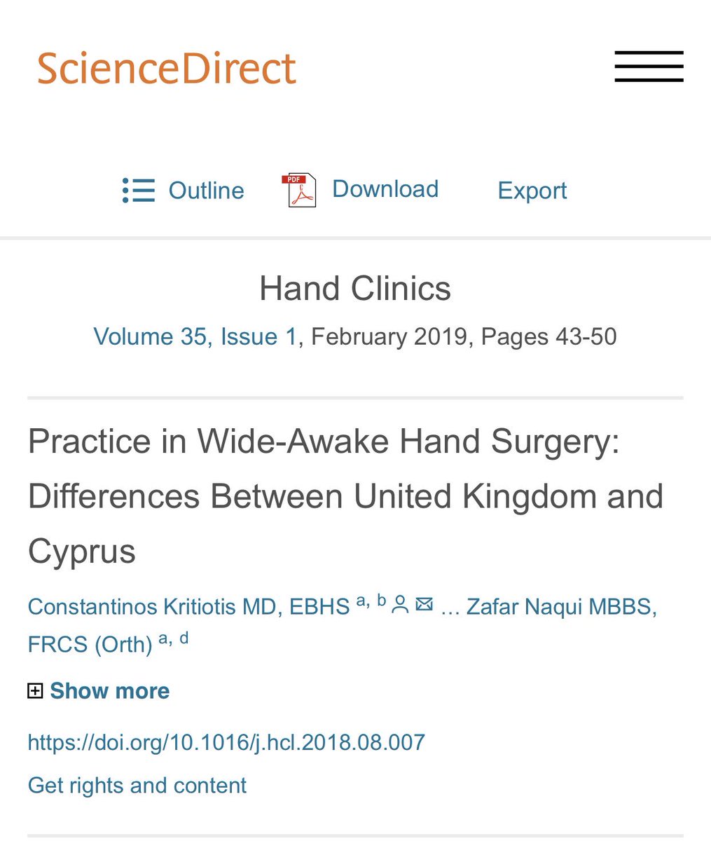 zafnaqui's tweet photo. 🎉 Well done to the team on our latest publication. #WideAwake #HandSurgery #HandClinics @DrConnos @FESSHEurope https://t.co/wQtVuKXKIU https://t.co/SnfOoHhuBw