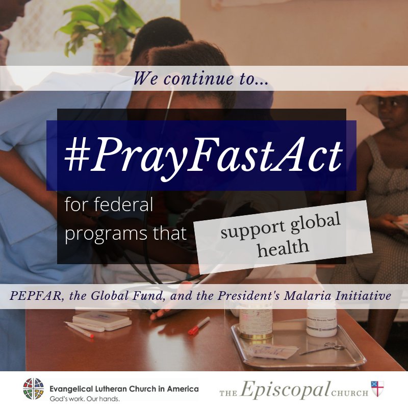 ELCAadvocacy's tweet photo. Advocacy can make a real difference in enhancing #globalhealth around the world. As we #PrayFastAct with the Episcopal Church today, customize a message to your lawmakers to show your support, and share why people of faith care about health care! https://t.co/64A4rl3UFC #EPPN https://t.co/uBaTb4SIkN