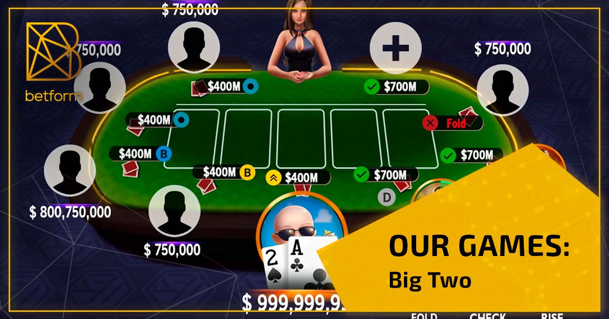 The second our game, that we want to present to you is Big two.
Big two is a card game of Chinese origin. 
Follow the link below to find out more about Big two ⤵️
medium.com/@Betform/big-t…