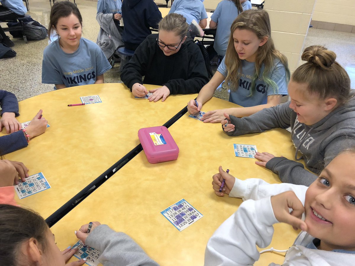 6th grade BINGO fun!  #reward #NMSproud #PennDelcoProud #happythanksgivng