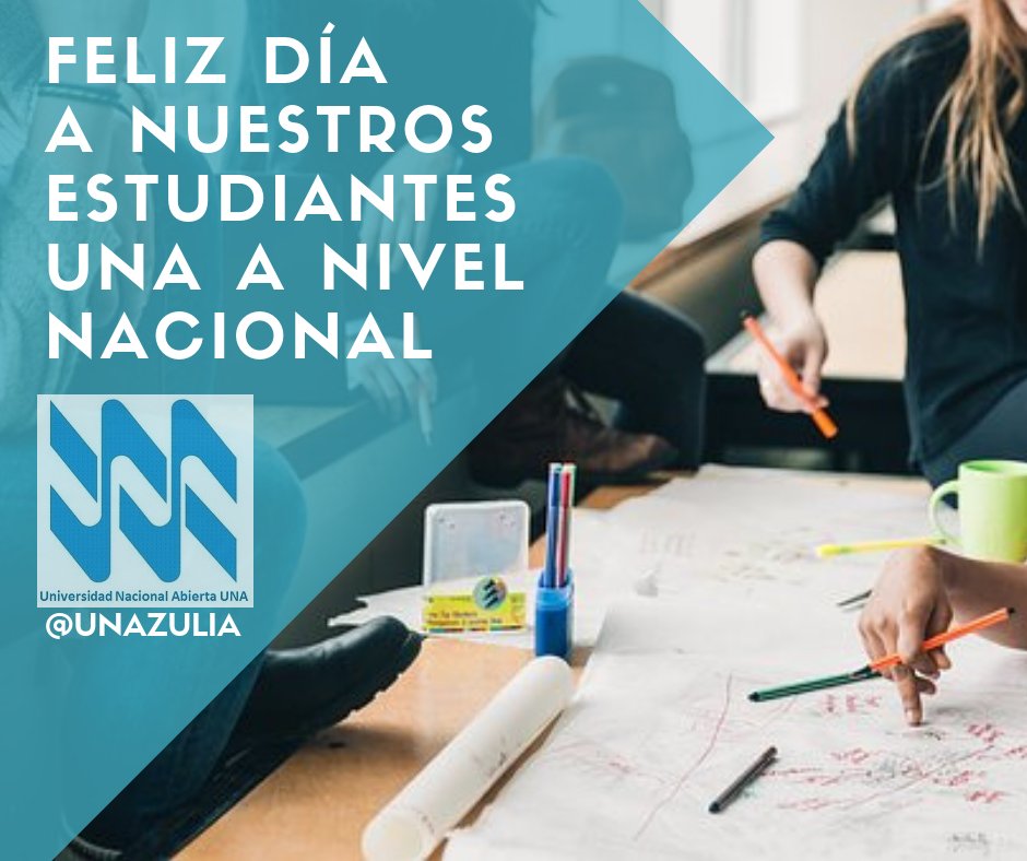#FelizMíercoles #21Nov La #UniversidadNacionalAbierta CL #Zulia felicita a todos los #EstudiantesUniversitarios en su día, de manera especial enviamos un saludo de felicitación a todos nuestros estudiantes #UNA a nivel nacional <a href="/UNA_VE/">@UNA_VE</a> <a href="/UNA_METROPOL/">Estudiantes CLM</a> <a href="/scunatachira/">Siempre educando</a> <a href="/UNAMerida/">Vzla Libre</a>