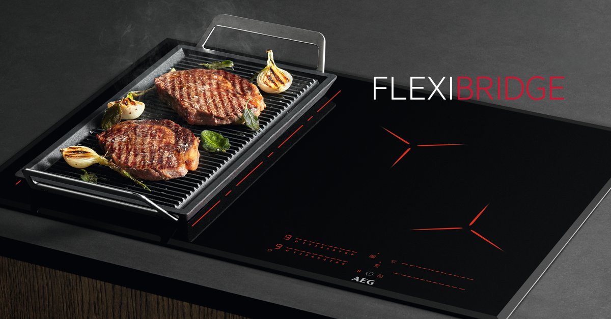Wie vaak kookt, kent vast het probleem: schuiven en puzzelen met potten en pannen. De Flexibridge inductiekookplaat lost dit op. De kookzone wordt automatisch afgestemd op de vorm en grootte van je pan! bit.ly/Voor-flexibele…