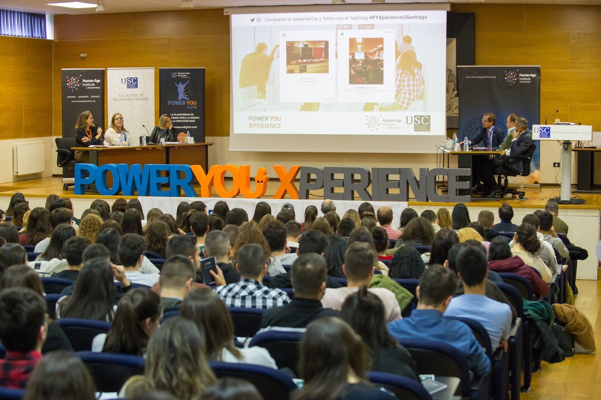 Nuuria_paz's tweet photo. Gracias a @HumanAgeInsES y @UniversidadeUSC por darme la oportunidad de participar esta mañana en la mesa redonda del evento #PYXperienceUSantiago con los directores de Talento y Recursos Humanos de @SomosABANCA @PescanovaCorp @GtMotive @ManpowerGroupES https://t.co/J5rwCrUhsc