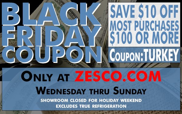 BLACK FRIDAY DEALS! Save $10 on ZESCO.COM orders $100 and up! Shop for Culinary Gifts and Home Cook Tools! - mailchi.mp/zesco/black-fr…