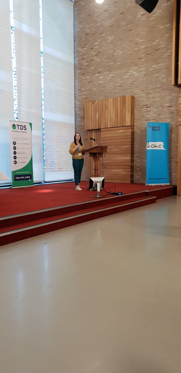 HousingRightsNI's tweet photo. Etain from @HousingRightsNI giving #PRS18 a sneak preview of #SmartRenter a new development to assist and empower private renters which will be launched in the new year https://t.co/0nJCaXCRr0