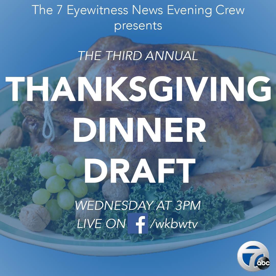 JeffRussoWKBW's tweet photo. With the Thanksgiving Draft only hours away I’m hearing a starchy side is moving up certain draft boards. Stuffing had a heck of a combine showing it’s usual versatility but this could get interesting. #Smokescreen ? @Matt_Bove @AshleyroweWKBW @WKBW #ThanksgivingDraft #Buffalo https://t.co/zIAo7deKNS