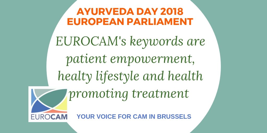 EurocamNetwork's tweet photo. EUROCAM participates today at the Ayurveda Day 2018  #EUROCAM, #Ayurveda, #HealthyLifestyle, #Health, #EP, #PatientEmpowerment https://t.co/Gcnamf8SwU