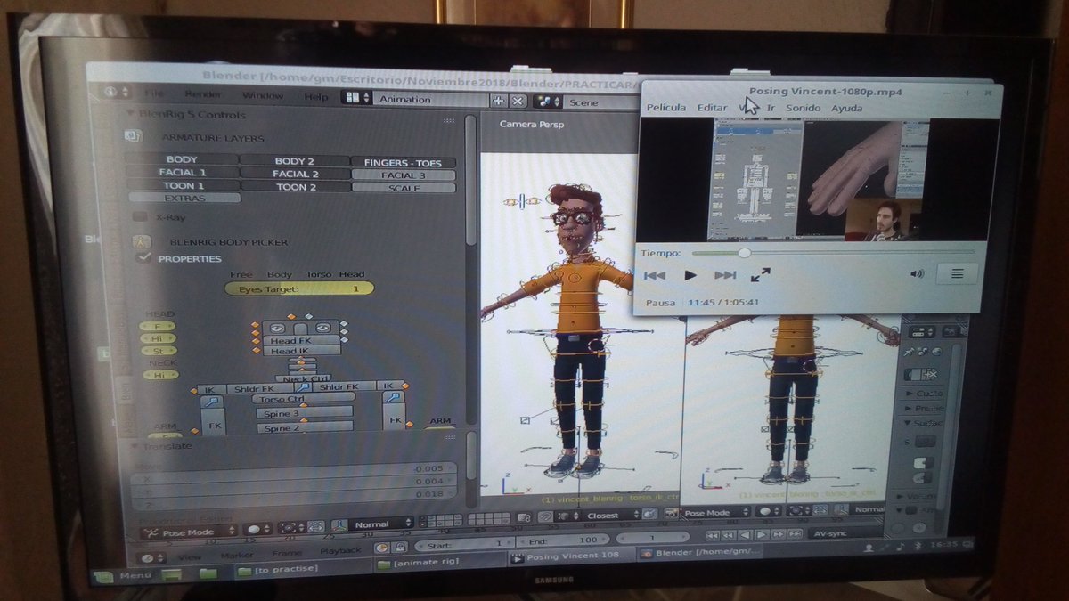 gemimarc's tweet image. #b3d #BlenderCloud this afternoon I am going to try setting and practice with the BlendRig on Vincent matching @hjalti &apos;s settings and explanaition just right away. Wish me luck 😋 🙏 I&apos;ll show you all some results of mine 🙈 😹