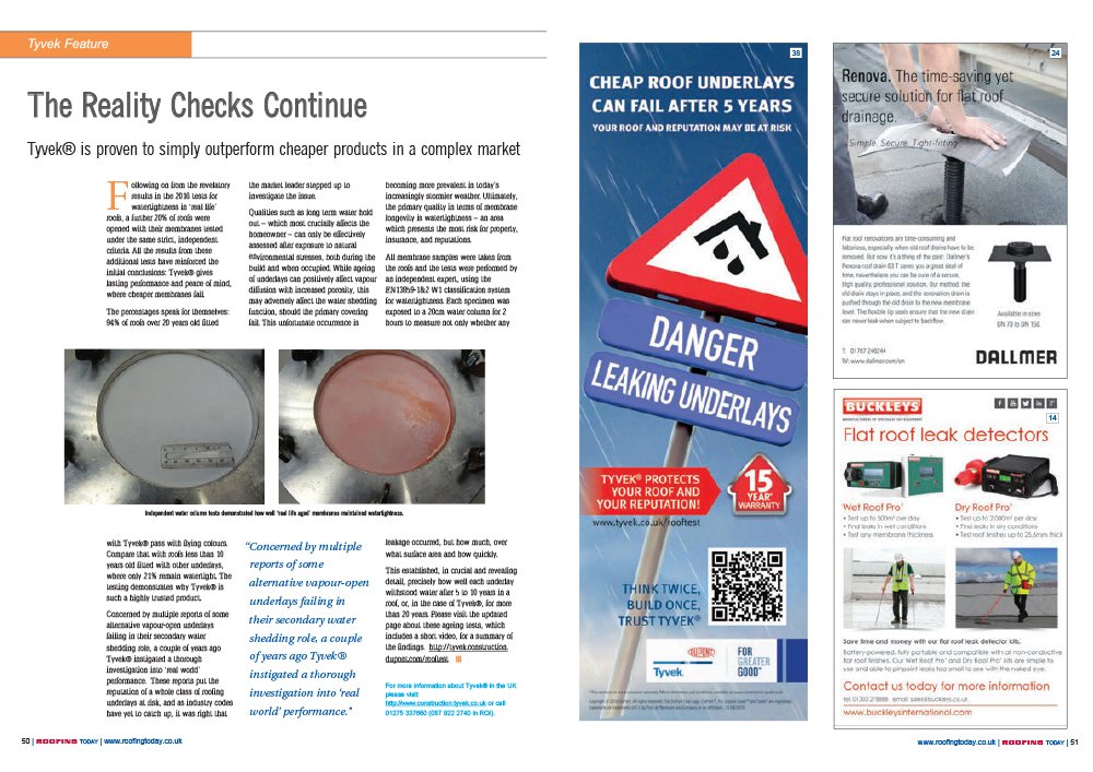 Tyvek Construction Tyvekconstruct Twitter Read Tyvek S Feature The Reality Checks Continue In Rtnovembered Http Bit Ly 2dplbfs Pg50 Roofingpic Twitter Bz8npndeta