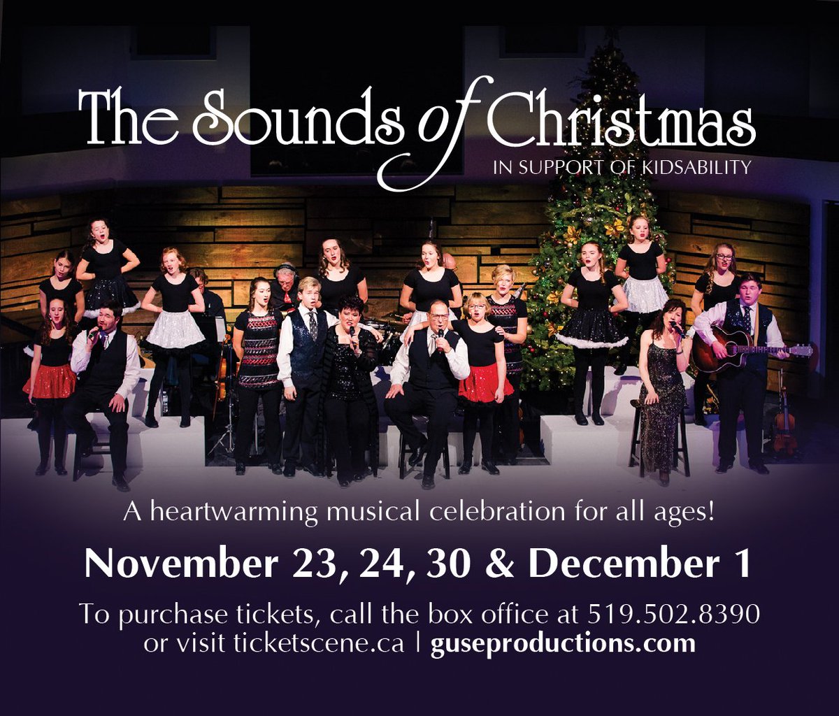 The <a href="/SofChristmas/">Sounds of Christmas</a> begins this Friday with proceeds supporting KidsAbility and you don’t want to miss it! This musical extravaganza is perfect for the whole family. So don’t wait. Get your tickets today at tinyurl.com/yaf96r9f .