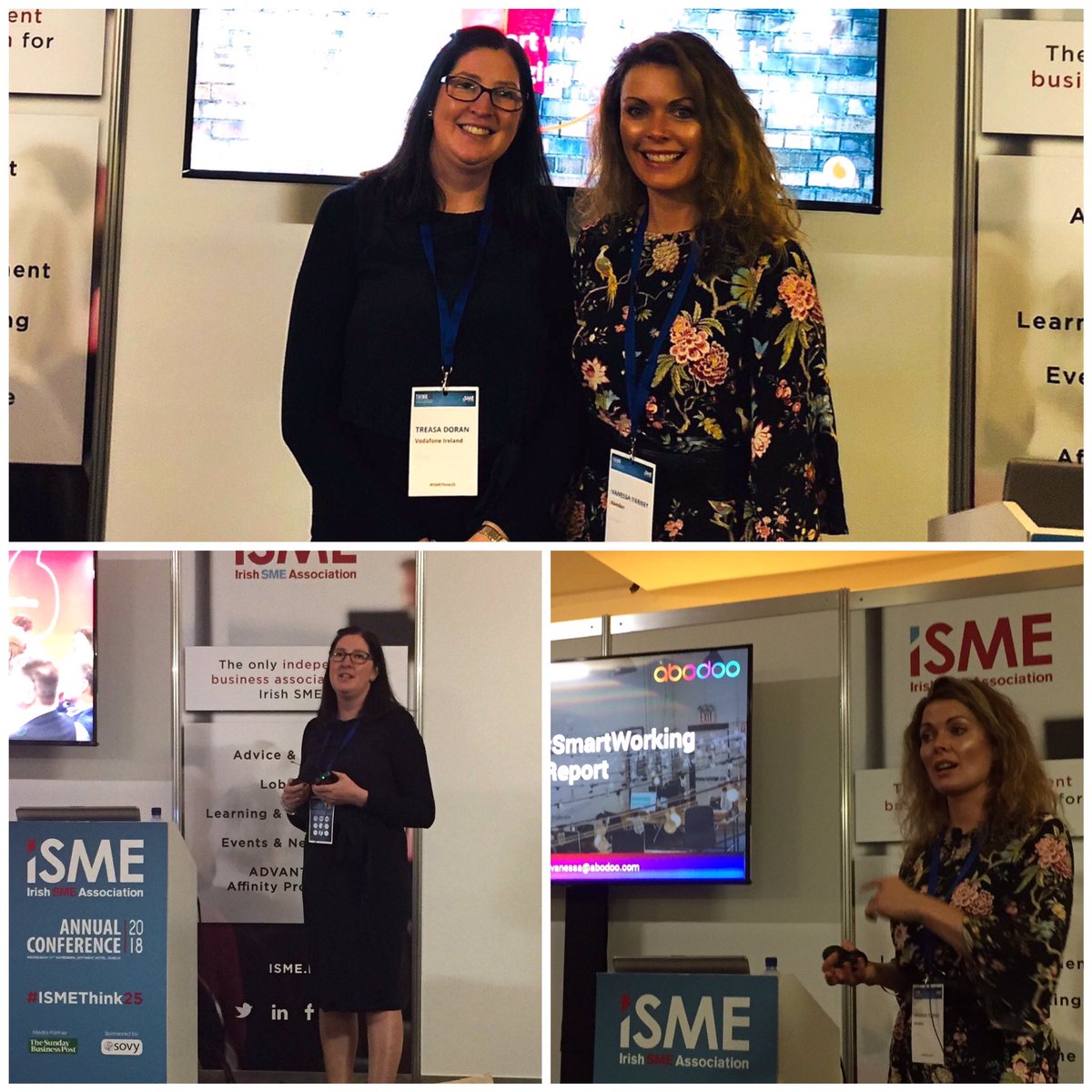 abodooskills's tweet photo. Find out how #SmartWorking is the future of businesses &amp; workforces globally. Thrilled to present with our fab partners @VodafoneIEbiz today #ISMEThink25 https://t.co/BHsSpm0IRj