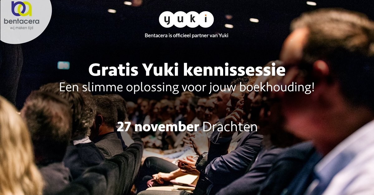 Bentacera's tweet photo. Niet langer worstelen met je boekhouding? Dan is het tijd voor de makkelijke boekhoudsoftware van @yukiboekhouden! Wil je weten hoe het precies werkt? Tijdens onze gratis kennisessie op 27 november in Drachten vertellen we je er alles over. Meld je aan via https://t.co/klRF00om3A https://t.co/fOfZTZzKvD