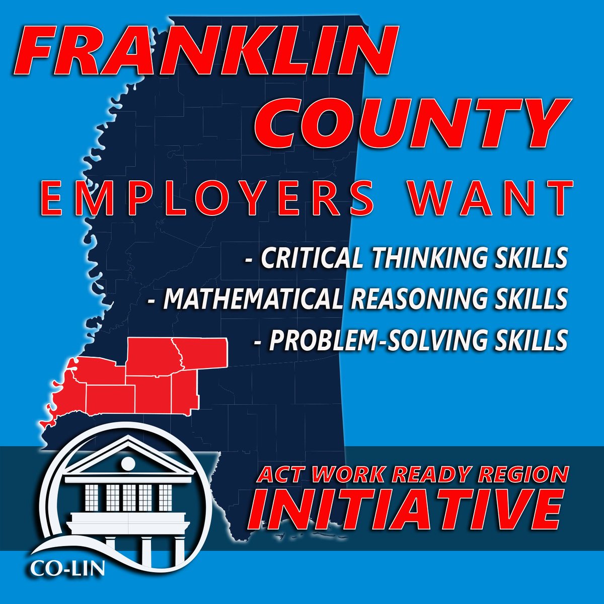 clccworkforce's tweet image. #ACTWorkKeys Assessment dates are AVAILABLE for the Franklin County area! Call 601.643.8707 to register. #jobs #workreadycommunity ow.ly/df0350jDl0b