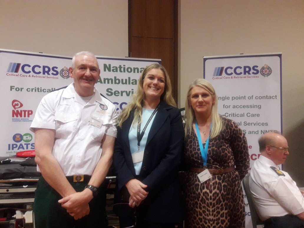 AmbulanceNAS's tweet photo. Barry McKeown, @rosarii_mannion  and @NiamhLacey6  enjoying Nigel Risner presentation at #NASCONF18 https://t.co/4YmXFj88wh