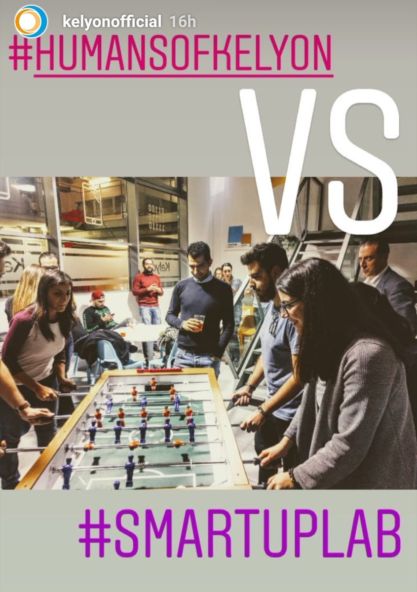 kelyon's tweet photo. Nuovo appuntamento con i ragazzi dello #smartUpLab per il Kelyon Happy Hour, che si è concluso con una fantastica partita a biliardino. Perché lavorare – e studiare – in #Kelyon diventa un piacere. #humansofkelyon #eHealth https://t.co/2HmeMH6h7l