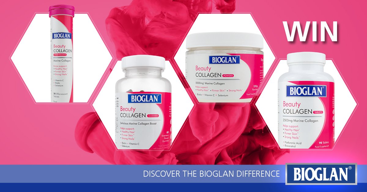 RT&amp;Follow to #Win a Bioglan Beauty Collagen pack, including our effervescent, gummies, tablets &amp; powder.
#Competition ends 28.11.18 T&amp;C’s bioglan.co.uk/terms-and-cond…