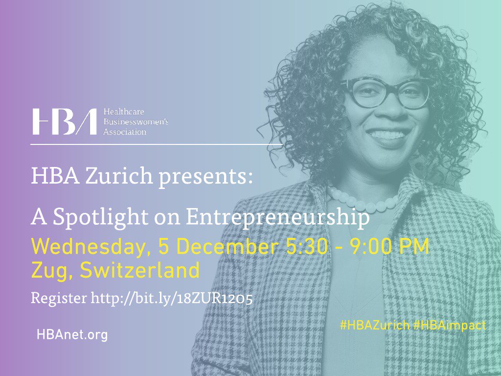 hbanet_eur's tweet photo. What does it take to be a successful entrepreneur? Join #HBAZurich on December 5th at @Shireplc  Zug for 'A Spotlight on Entrepreneurship' with     @Dr_MariamMatar   @Elfenhelfen   @tinamuttke  
REGISTER and Remember to share! https://t.co/sRtStt08up
  #HBAImpact https://t.co/65qrzNk9mL