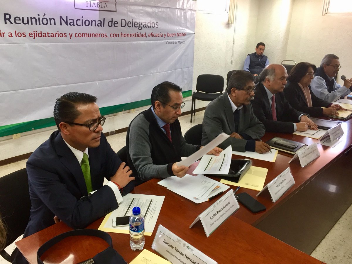 RAN_Nacional's tweet photo. En Oficinas Centrales, el Director en Jefe del @RAN_Nacional, Froylan Hernandez Lara, encabeza la Reunion Nacional de Delegados. @SEDATU_mx https://t.co/z06YUyKdtH
