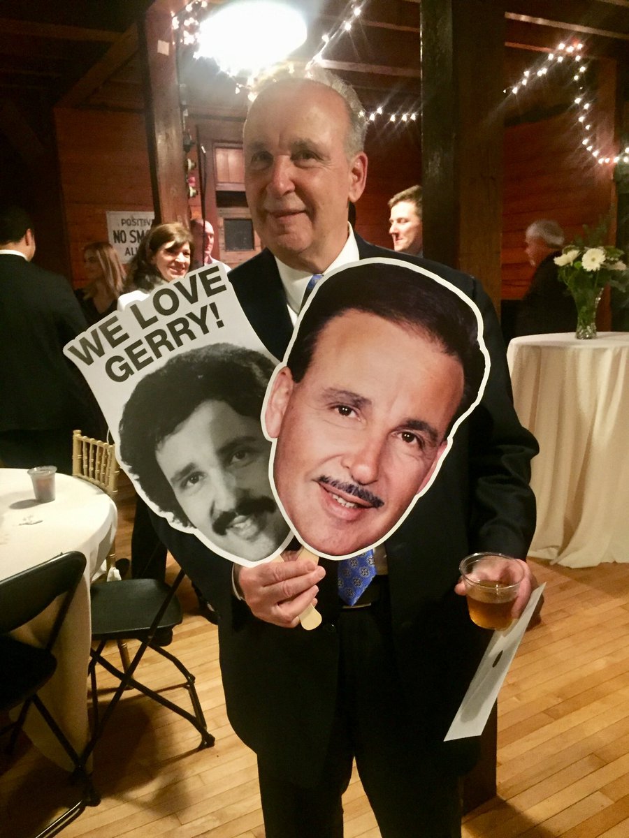 DaniPoulin's tweet photo. Stache or no stache, @GerryBrooks is the G.O.A.T.! Happy last day on the anchor desk, Gerald! I know you are looking forward to the next chapter of your life as Kathy’s full-time personal assistant. https://t.co/A4ivCFNu4c