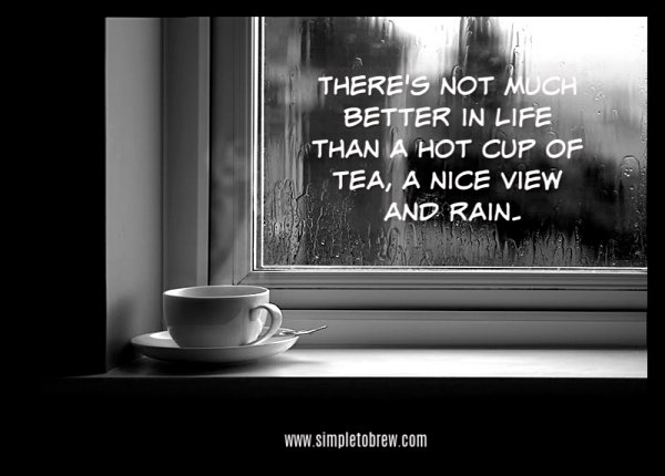 SimpleToBrew's tweet image. There&apos;s not much better in life than a hot cup of tea, a nice view and rain.

#tealife #ilovetea #teaaddict #tealovers #drink #hot #mug #teaoftheday #teacup #teaholic #tealove #tea #tealover #looseleaftea #tealicious #afternoontea #teatime #healthy #natural #teacup #teainfuser