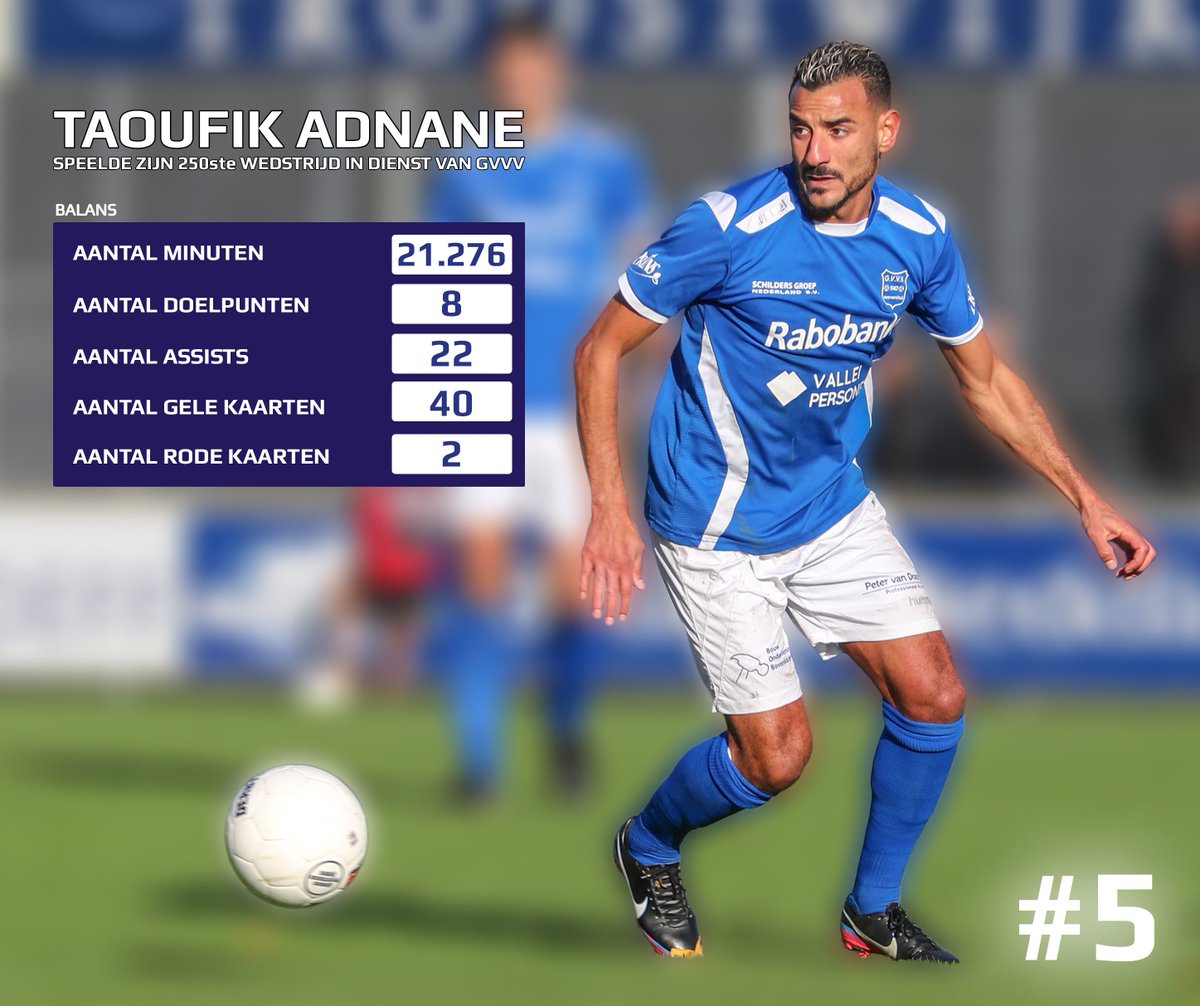 GVVV's tweet photo. 📘 MATCH FACT

📊 Taoufik Adnane wordt voorafgaand aan de wedstrijd gehuldigd.

🙌 Adnane speelde vorige week zijn 2⃣5⃣0⃣ste officiële wedstrijd in dienst van @GVVV. 

#gvvvvs https://t.co/Coh53S8HOM