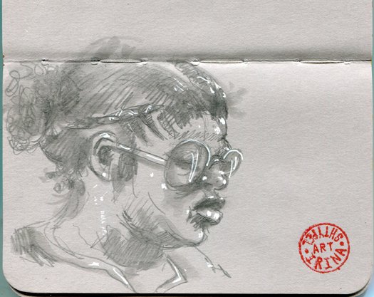 nikiraa's tweet photo. Sketch, using that interesting ink from Florence in #Novasketchbook. #pencil #sketchbook #iDraw #Strangers #woman #Subway #sketch #character #people #antiquepencil #theirstories #journaling #everyday #UrbanSketcher #Sketching #artist #INK https://t.co/KBKfKJsz62