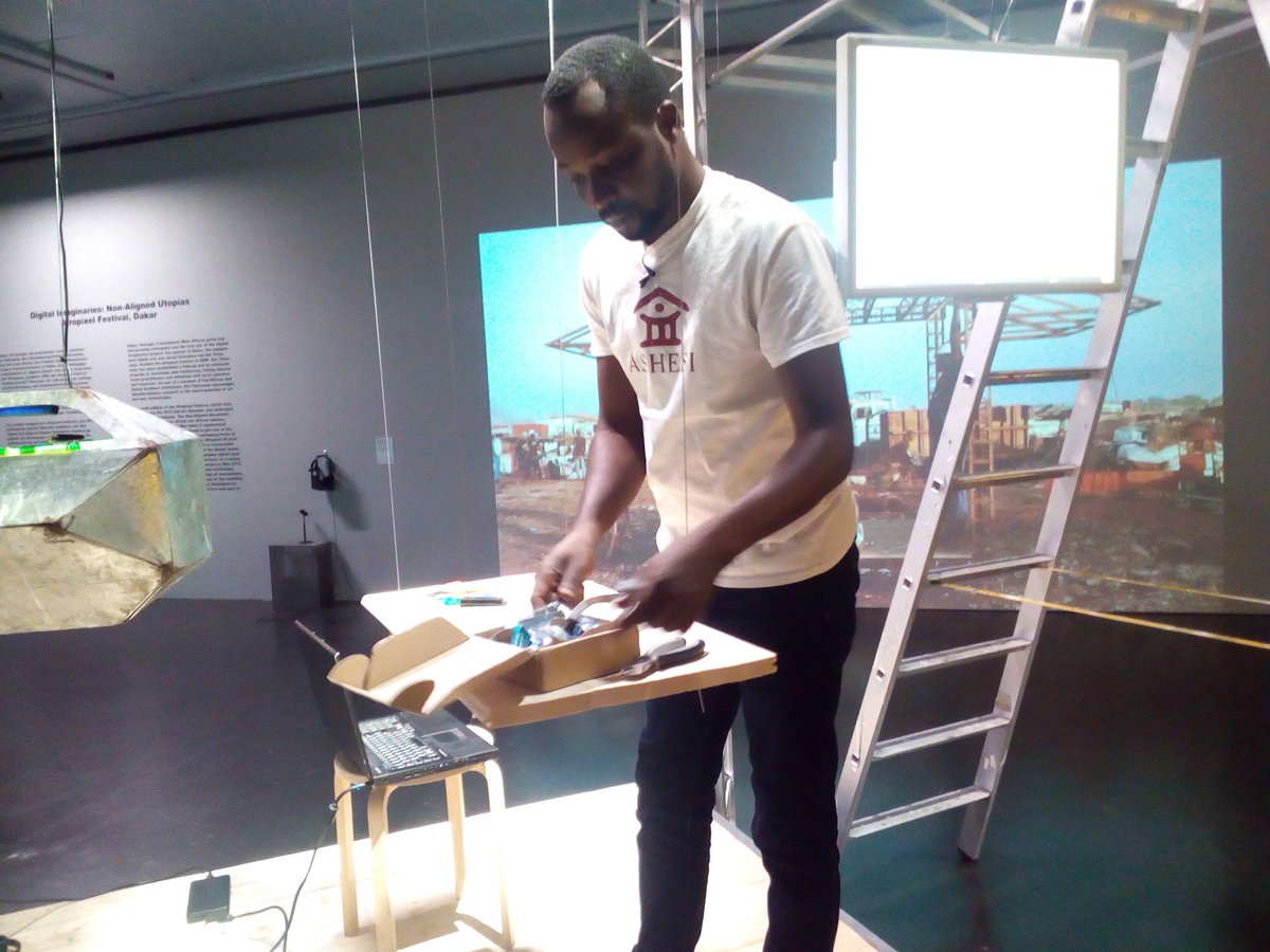 gamelmag's tweet photo. Prepping for @qampnet presentation by @nictally & the AMP Spacecraft crew at @zkmkarlsruhe #digitalimaginaries #scanopy https://t.co/W4HtZnuoOG