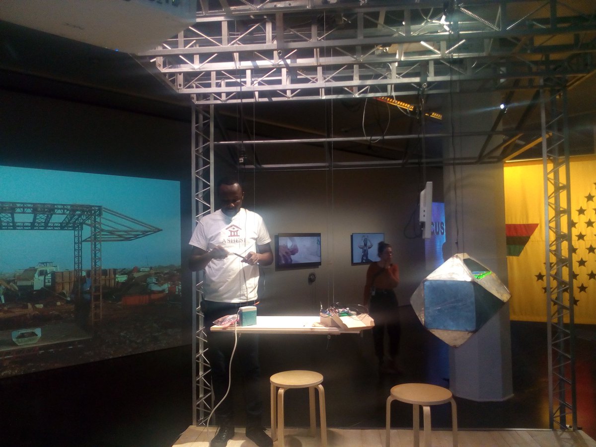 gamelmag's tweet photo. Prepping for @qampnet presentation by @nictally & the AMP Spacecraft crew at @zkmkarlsruhe #digitalimaginaries #scanopy https://t.co/W4HtZnuoOG