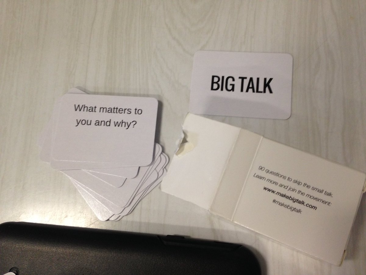 dailystem's tweet photo. Some kids were playing this game called Big Talk at lunch...simple questions to start conversations.
They asked me "what could you not live without?" I said "My Students!"
#MakeBigTalk https://t.co/PCXcOh6twV https://t.co/tvxfGygAmi