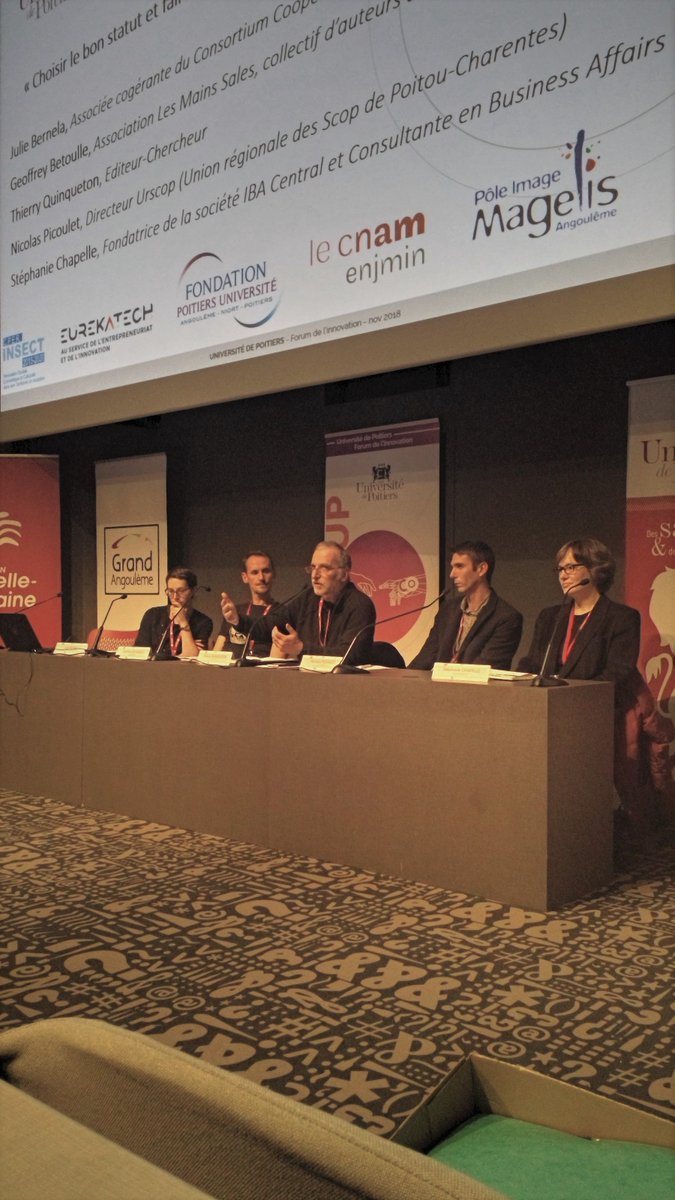 fabricc16's tweet photo. @TQuinqueton mets en avant les qualités de la SCIC : Gouvernance par collèges et consensus. Un modèle de statut intéressant pour l'édition @ConsortiumCoop #innovUP #ESS https://t.co/aPOaIhPg9X