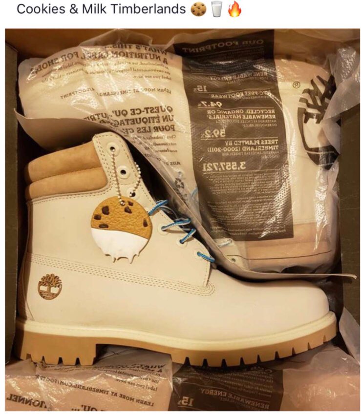 cookies and milk timberlands mens