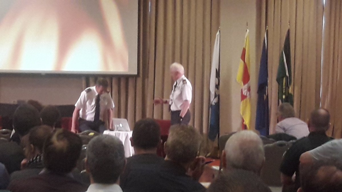 My colleague, mentor, boss and hopefully friend, the guy who occasionally reins me in a bit, received a presentation from @NasDirector to mark nearly 4 decades of selfless service. <a href="/lawrence_kenna/">Lawrence Kenna</a>, a true role model for our staff. #NASCONF18