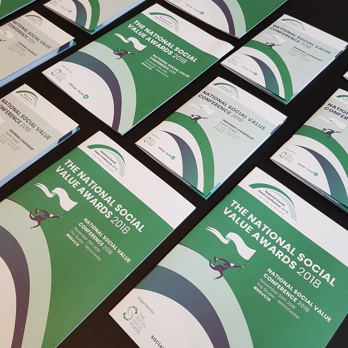 weareshaw's tweet photo. Here's a glimpse of the print work we sent off to Manchester this week for the National Social Value Conference #NSVC18 https://t.co/EH3TKfDvSE