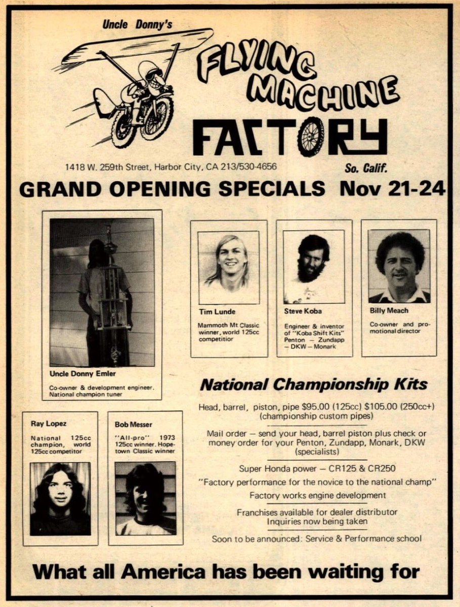 Happy 45th birthday to our long time friends at @fmf73. This ad announced their grand opening exactly 45 years ago today! 🎂 #FMFTheDrop #ProMotocross #ThisIsMoto #RealRacing