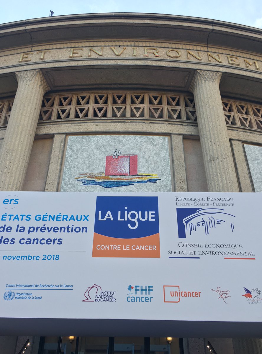 Tenue au <a href="/lecese/">CESE</a> des 1ers #EGPC par <a href="/laliguecancer/">La Ligue contre le cancer</a>, afin de présenter à la Ministre <a href="/agnesbuzyn/">Agnès Buzyn</a> une série de propositions pour mieux prévenir les cancers. #Assembl au coeur de la démarche pour les enrichir des points de vue citoyens ! A lire ici : bit.ly/2Bni8xB